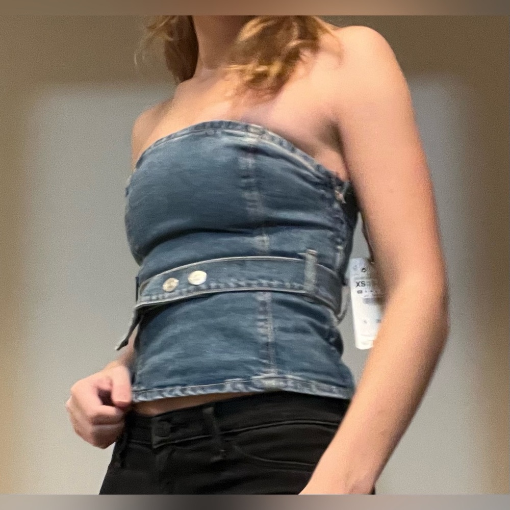 NWT Zara Denim Top